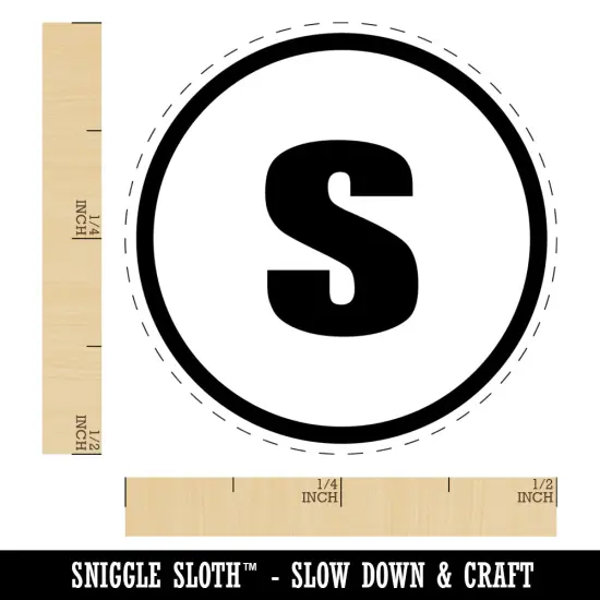 Small S Size Tag Self-Inking Rubber Stamp Ink Stamper for Stamping Crafting Planners Lime Green {1}