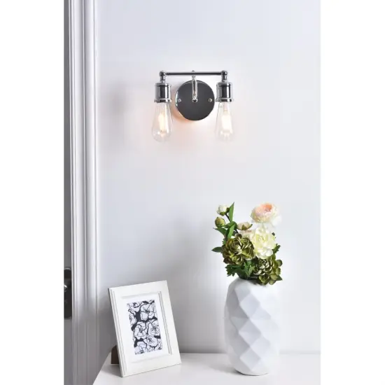 Serif 2 light chrome Wall Sconce {2}
