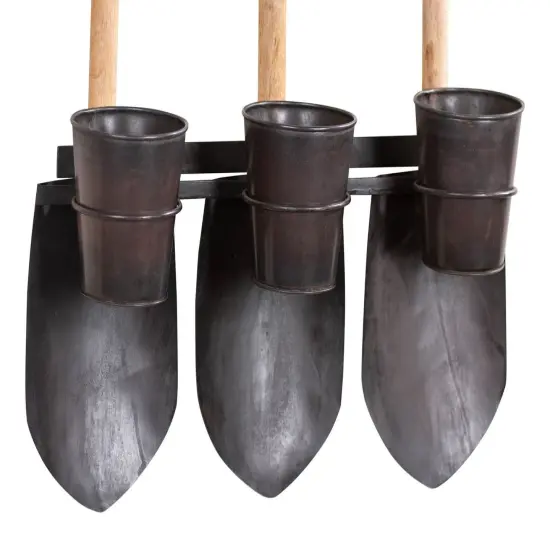 Irvins Country Tinware Garden Tool Flower Rack Black {3}
