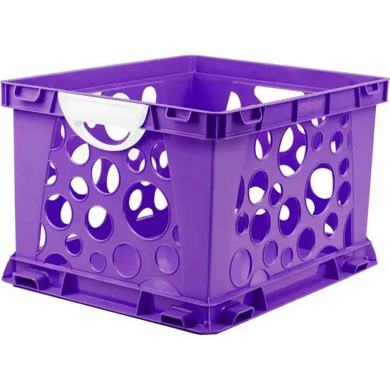 Premium File Crate with Handles, Classroom Purple {1}