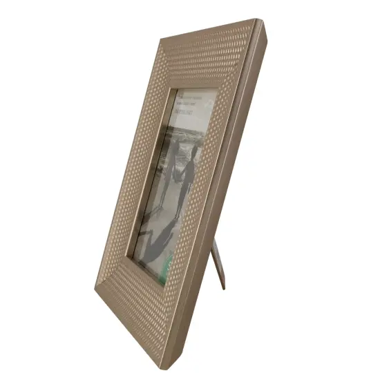 Northlight Honeycomb Rectangular Picture Frame - for a 5" x 7" Photo - Champagne Gold {5}