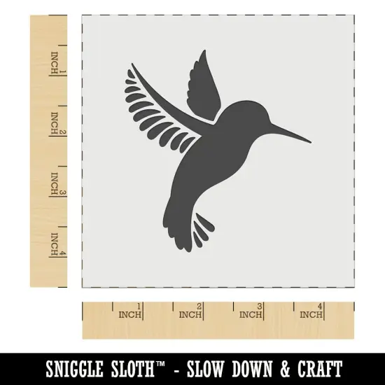 Hummingbird Hovering Wall Cookie DIY Craft Reusable Stencil {7}