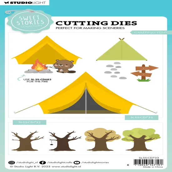 Studio Light Sweet Stories Cutting Die-Nr. 733, Camping Tent {3}