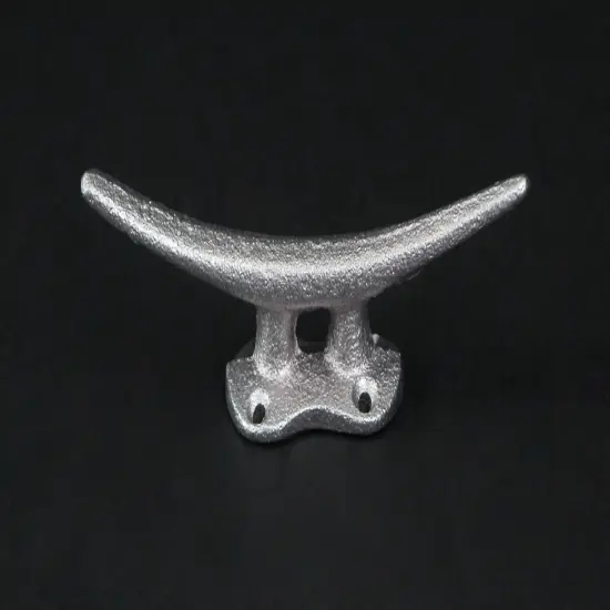 Set of 4 Coastal Cast Iron Cleat Wall Hooks/Drawer Pulls {3}