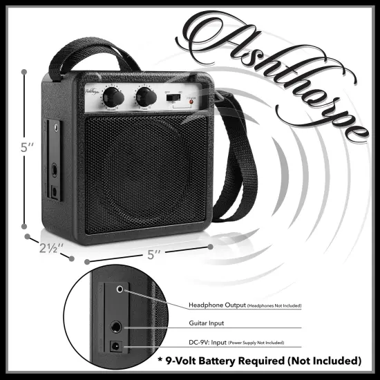 Ashthorpe 30-inch Beginner Electric Guitar Kit with Amplifier, Basic Starter Package w/ Gig Bag, Strings, Strap, Picks {6}