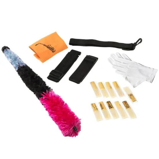 LyxJam Alto Saxophone, E Flat Brass Alto Sax Beginners Kit Antique Bronze {10}