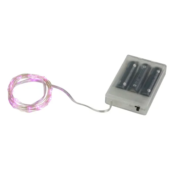 Northlight LED Micro Fairy Christmas Lights - Pink - 6ft Copper Wire - 20ct {7}