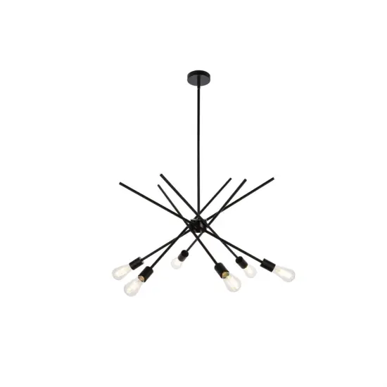 Armin 6 lights pendant in black {1}