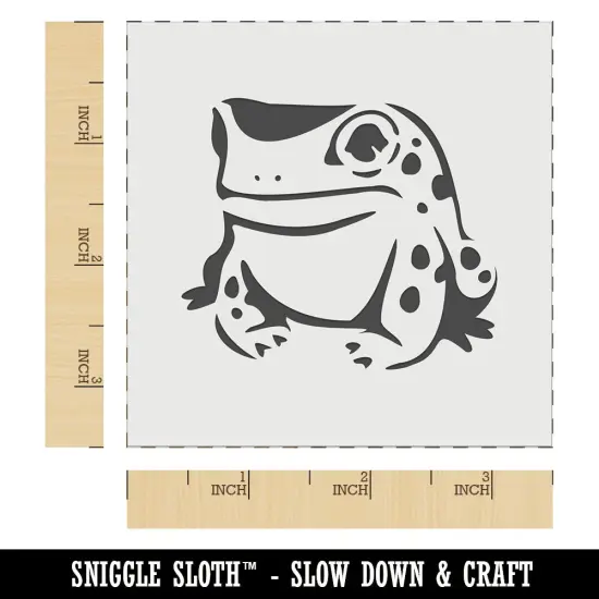 Frog Toad Sitting and Staring Wall Cookie DIY Craft Reusable Stencil {5}