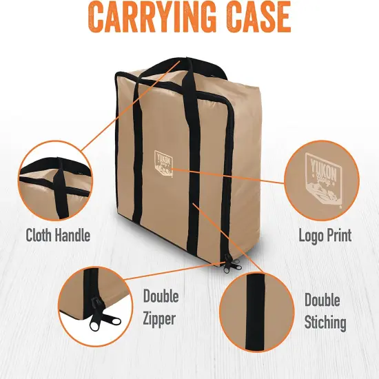 Yukon Glory 17" Griddle Cover and Carrier TAN {4}