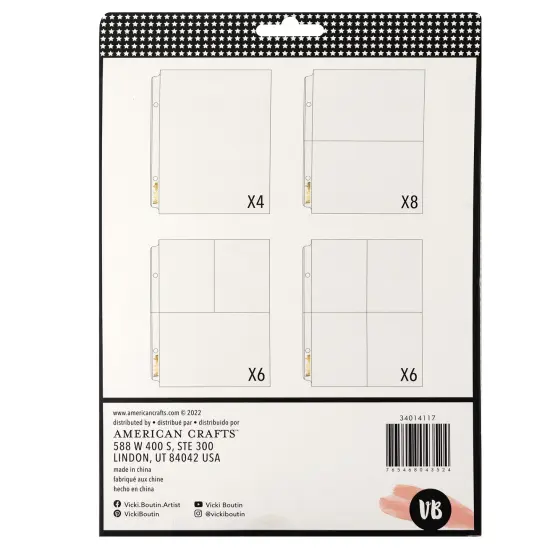 Vicki Boutin Where To Next Page Protectors 6"X8" 24/Pkg-Assorted {2}