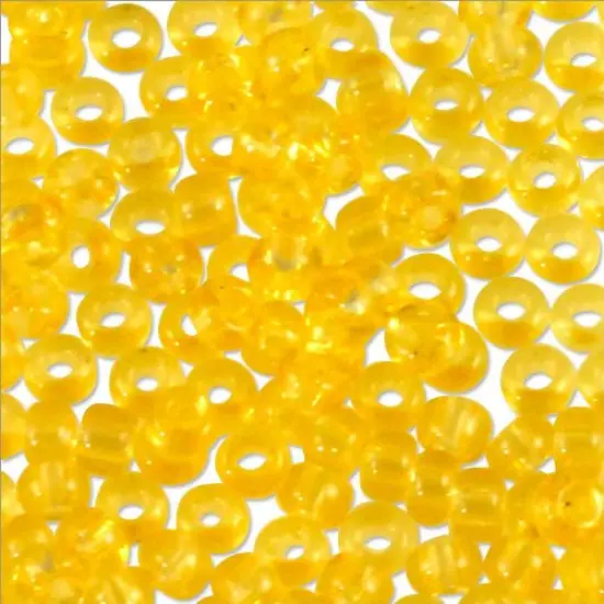 Miyuki Round Rocaille Seed Bead 11/0 Transparent Gold {3}