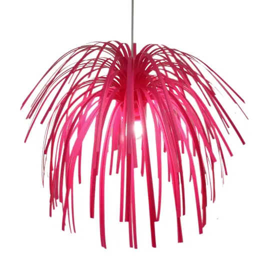 Present Time Fireworks Bright Pink Pendant Lamp {3}