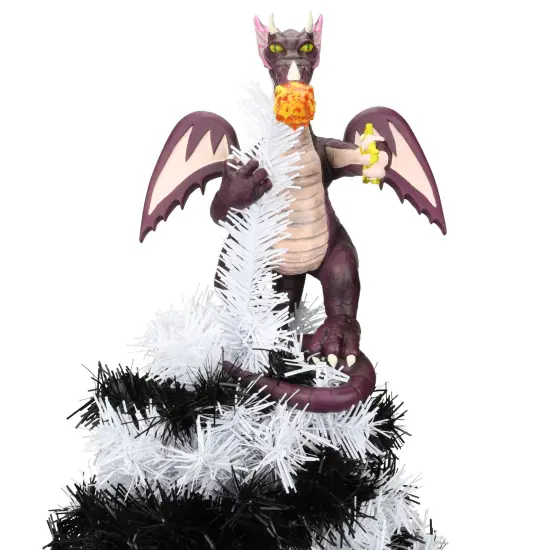 Tree Buddees Purple Fire-Breathing Dragon Christmas Tree Topper - 11" Tall {4}