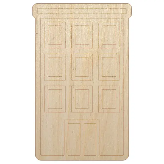 Business Building Skyscraper Unfinished Wood Shape Piece Cutout for DIY Craft Projects {7}