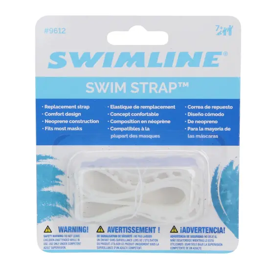 Swim Central 21" White and Clear Replacement Mask Strap Swimming Pool Accessory {3}