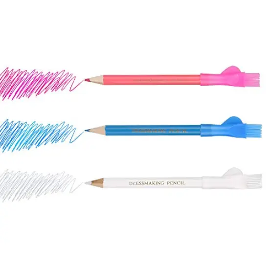 10PCS Tailors Chalk,Sewing Fabric Chalk and Fabric Markers for Quilting, Tailor&rsquo;s Chalk,4PCS Heat Erasable Fabric Marking Pens with 4 Refills,3 PCS Sewing Fabric Pencils {4}