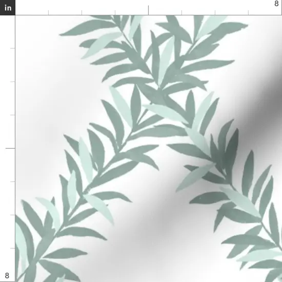 Various Fabrics by the Yard or Fat Quarter Trellis Botanical Floral Geometric Lattice Diamond Green Sage Garden Large Scale Custom Printed Fabric by Spoonflower {4}