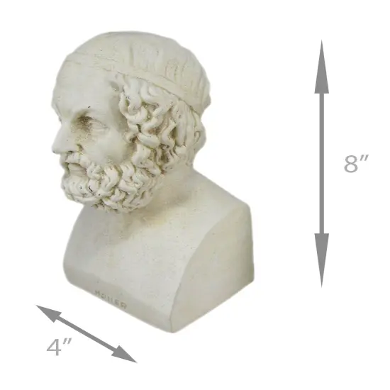 Aristotle And Homer Bust Bookends Greek Philosophy {7}