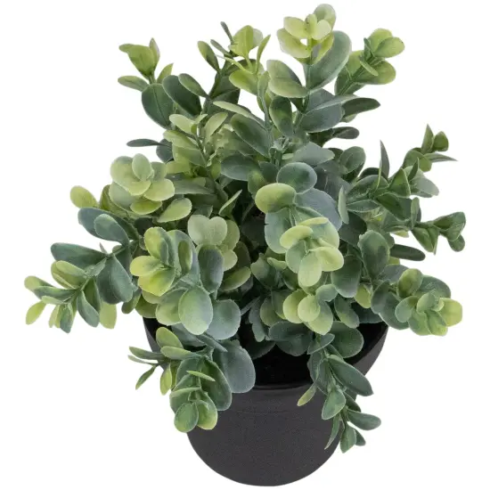 Northlight 10" Green Artificial Melia Azedarach Plant in Black Pot {6}