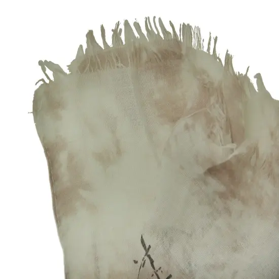 Pink Skull Print Sheer Lightweight Fashion Scarf {4}