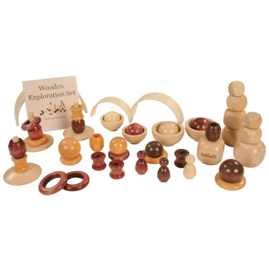 Kaplan Early Learning Company Toddler and Preschooler Wooden Exploration Set - 50 Pieces {3}