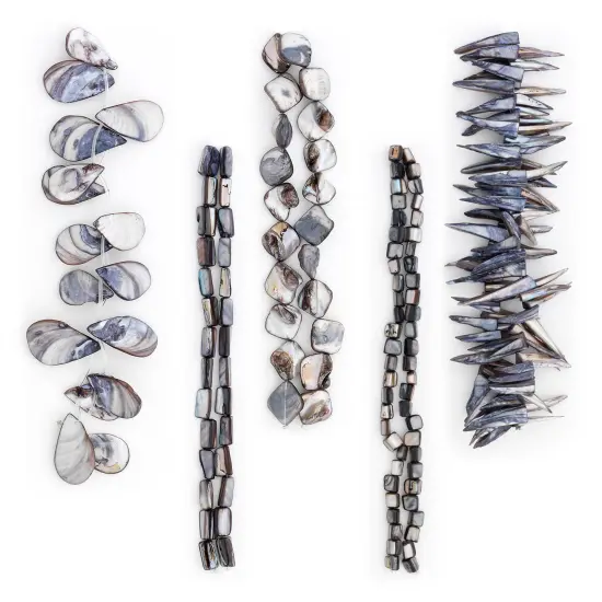 Astrid Sea Shell Beads Collection Value Pack |Gray {1}