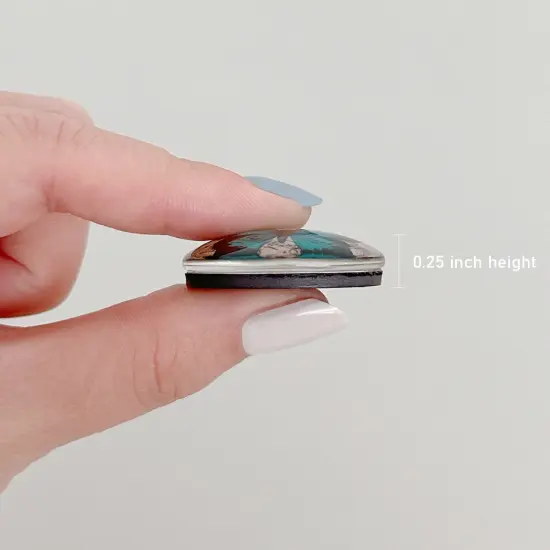 Wrapables Crystal Glass Magnets, Refrigerator Magnets for Office Whiteboards, Cabinets, Lockers (Set of 12) Butterflies {4}