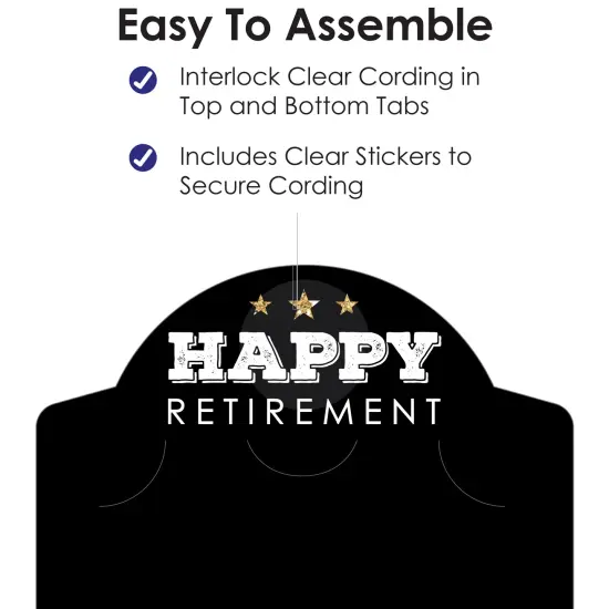 Big Dot of Happiness Happy Retirement - Retirement Party Vertical Photo Garland 35 Pieces {6}