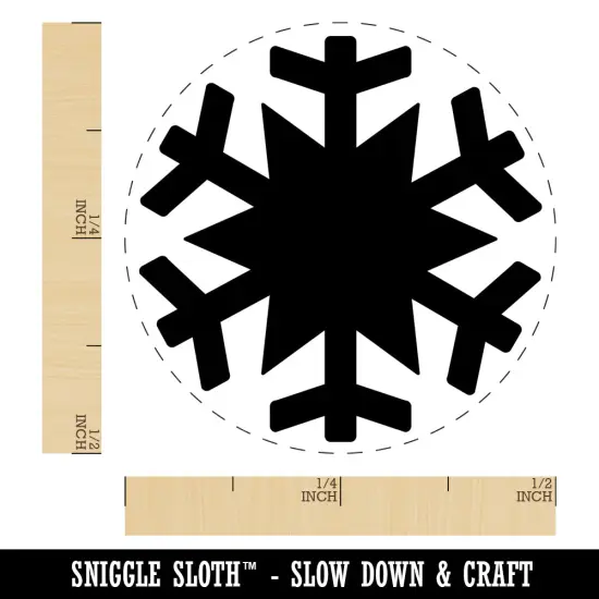 Snowflake Winter Self-Inking Rubber Stamp for Stamping Crafting Planners Sky Blue {1}