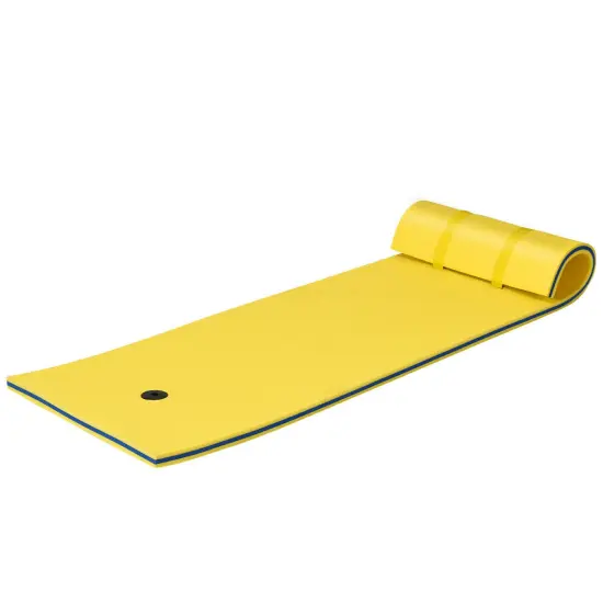 3-layer Tear-resistant Relaxing Foam Floating Pad Yellow {4}