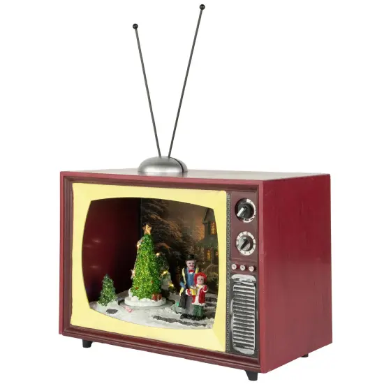 Northlight LED Lighted Animated and Musical TV Scene Christmas Display - 9.25" Multi {5}
