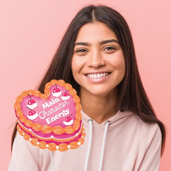 Big Dot of Happiness Hot Girl Bday - Vintage Cake Birthday Party Photo Booth Props Kit - 20 Count {4}