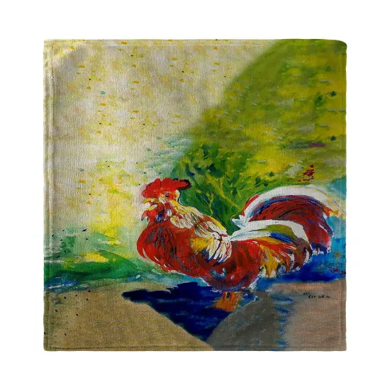 Betsy Drake Red Rooster Kitchen Towel {1}