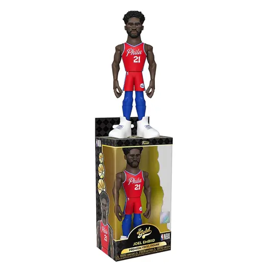 Philadelphia 76ers NBA Funko Gold 5 Inch Vinyl Figure | Joel Embiid {4}