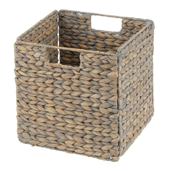 mDesign Woven Hyacinth Home Storage Basket Cube Furniture, 6 Pack {5}