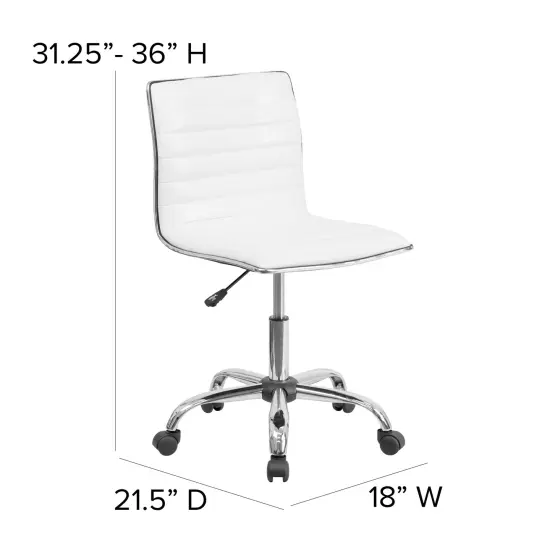 Emma and Oliver 48" Wide Electric Adjustable Standing Desk & Ribbed Office Chair Black/White {5}