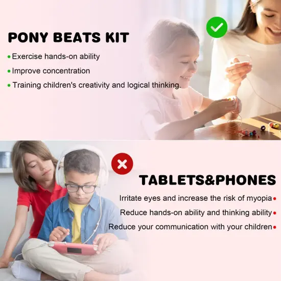 Bracelet Making Kit, Beads for Bracelets Making Pony Beads Polymer Clay Beads Smile Face Beads Letter Beads for Jewelry Making, DIY Arts and Crafts Gifts for Girls Age 6 7 8 9 10-12 {5}