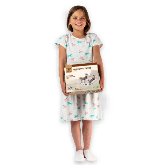 Mini Bricks Construction Set - Eagle's Nest Castle {3}