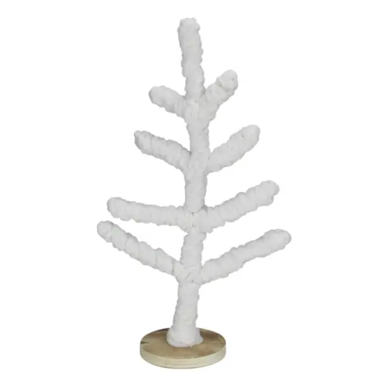 Northlight Yarn Wrapped Christmas Tree - 19.5" - White {1}