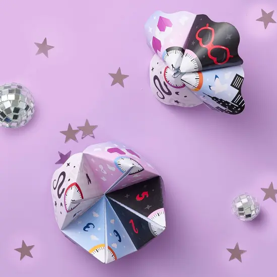 Big Dot of Happiness In My Party Era - Celebrity Concert Party Cootie Catcher Game - Truth or Dare Fortune Tellers - Set of 12 {3}