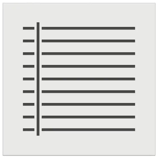 Notebook Lines Wall Cookie DIY Craft Reusable Stencil {7}