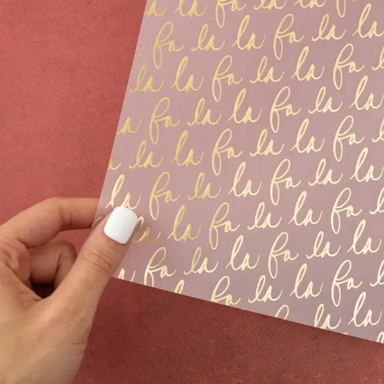 Vicki Boutin Evergreen & Holly Specialty Paper 12"X12"-Gold Foiled Vellum {4}