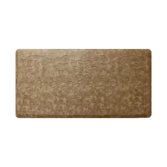 Medallion Anti-Fatigue Embossed Mat (Multiple Sizes & Colors) BEIGE {4}