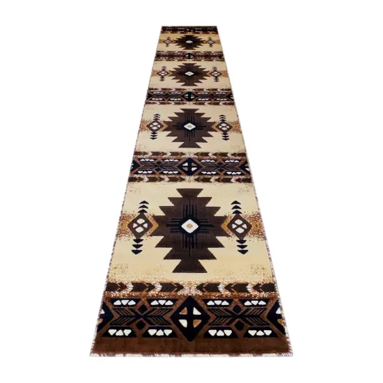 Masada Rugs Southwest Native American Area Rug - Design C318 {1}
