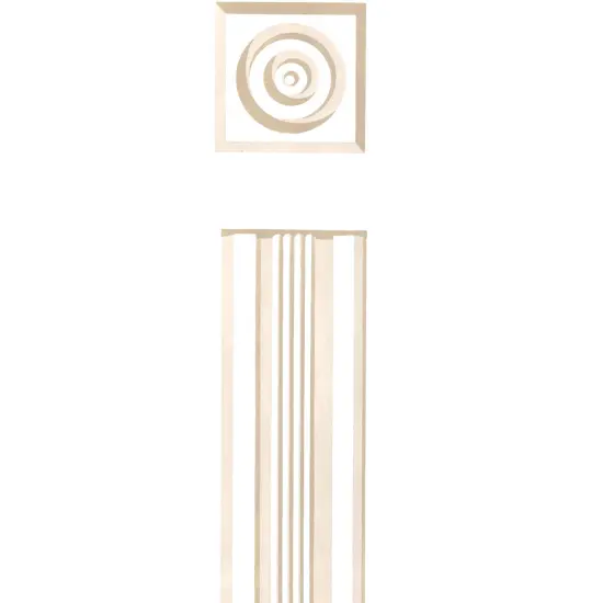 Door Casing Molding Wall Stencil | 3304 by Designer Stencils | Pattern Stencils | Reusable Stencils for Painting | Safe & Reusable Template for Wall Decor | Try This Stencil Instead of a Wallpaper | Easy to Use & Clean Art Stencil Pattern {2}