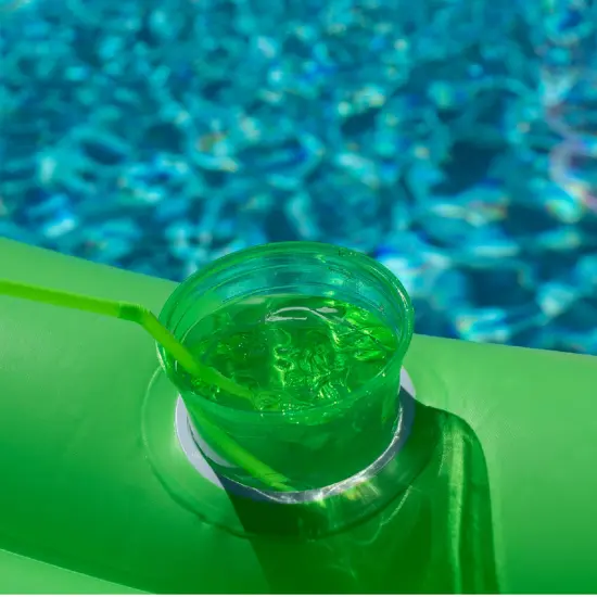 Swim Central 78" Inflatable Green Flip Flop Lounge Swimming Pool Float {5}