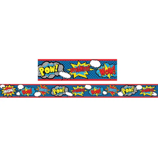 Superhero Straight Border Trim, 35 Feet Per Pack, 6 Packs {2}