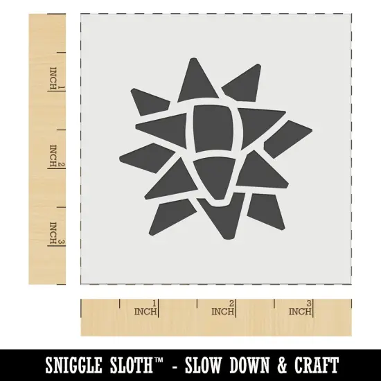 Christmas Bow Present Wall Cookie DIY Craft Reusable Stencil {5}