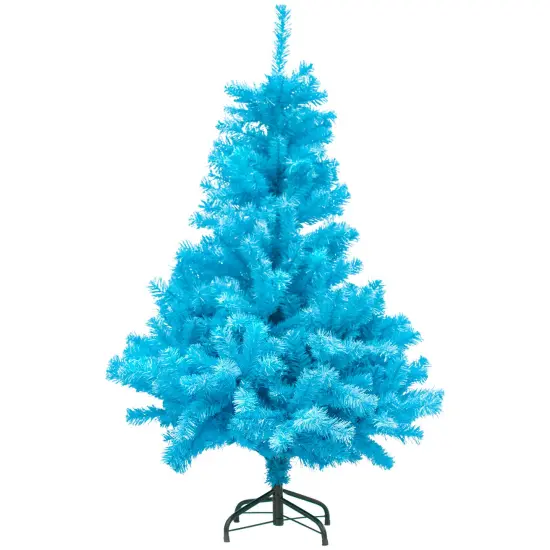 Northlight 6' Cerulean Blue Pine Artificial Christmas Tree, Unlit {1}